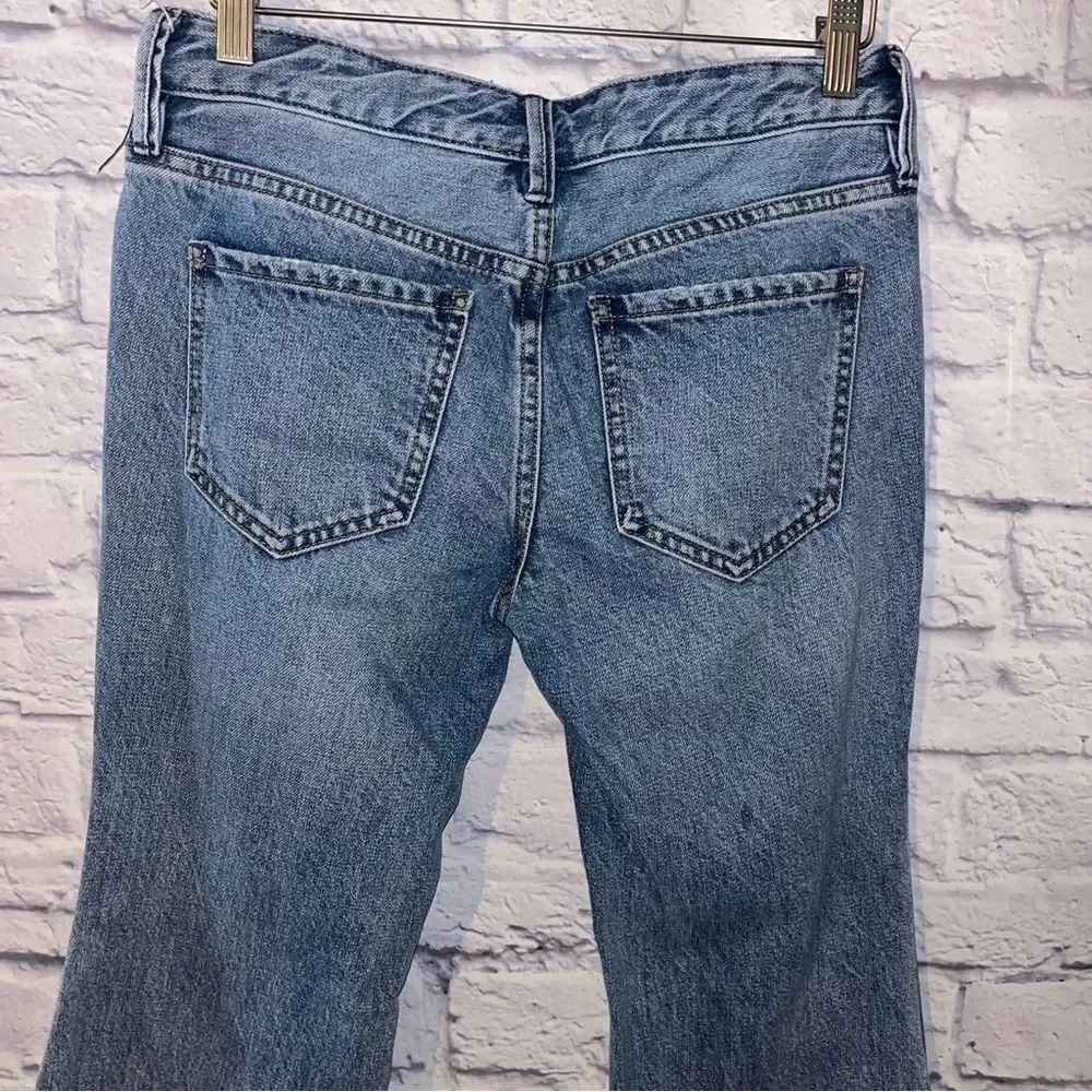 We the Free Free people distressed denim jeans womens wide legged flared size 26 - Picture 7 of 10